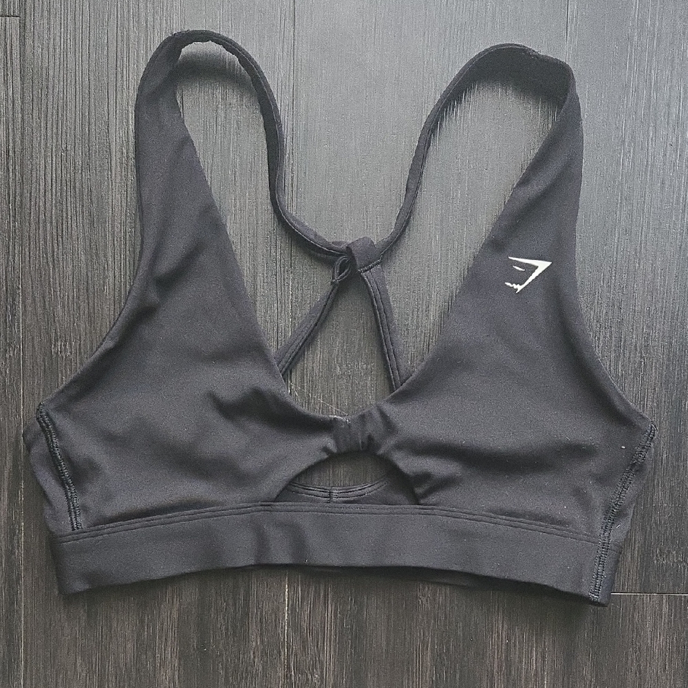 Gymshark Black Peekaboo Sports Bra